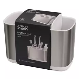Органайзер для зубных щеток Easy Store Steel большой белый