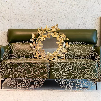 Панно аура роуз цвета розовое золото