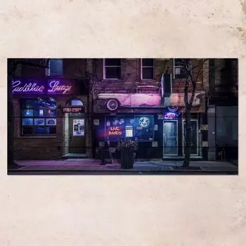 Панно на дереве Cadillac Lounge 80х40