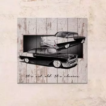 Панно на дереве Classic Car 63х63