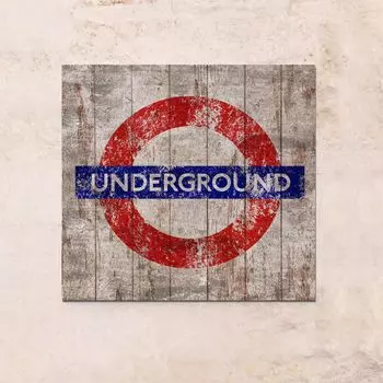 Панно на дереве London Underground 63х63
