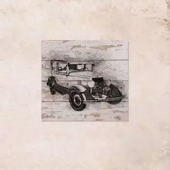 Панно на дереве Retro Car 40х40