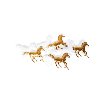 Панно настенное Felicity Horses золотого цвета