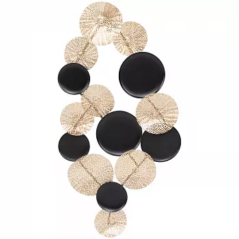 Панно нимфея голд из металла