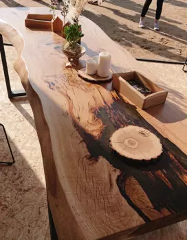 Переговорный стол Oak из металла и дерева