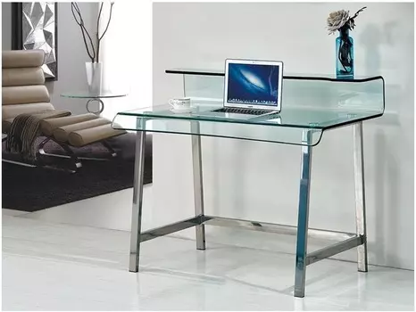 Письменный стол Glass из прозрачного изогнутого стекла