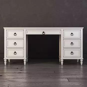 Письменный стол с ящиками Vilton цвета слоновой кости