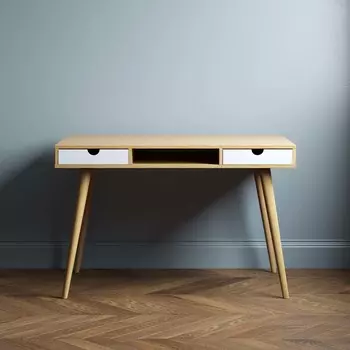 Письменный стол Scandinavia 120x60 с белыми ящиками