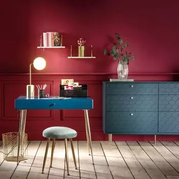 Письменный стол Topim с ящиком синего цвета