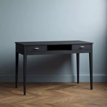 Письменный стол Ustas-1 120х60 с двумя ящиками черного цвета