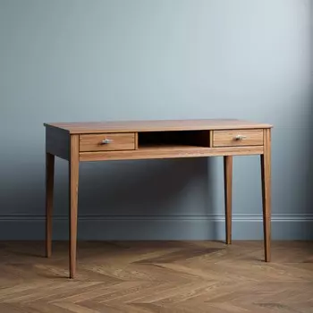 Письменный стол Ustas-1 140х70 с двумя ящиками черного цвета