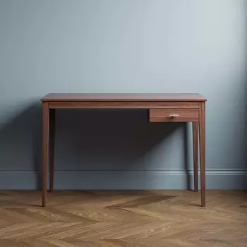 Письменный стол Ustas- 3 140х60 с одним ящиком цвета орех