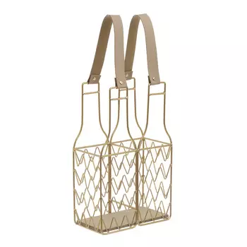 Подставка для вина двухсекционная золотого цвета