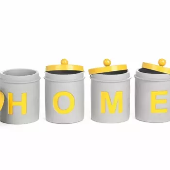 Подсвечник буква 'е' из бетона