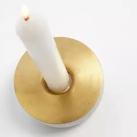 Подсвечник Checks из мрамора