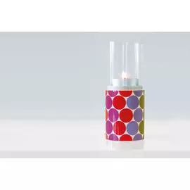 Подсвечник Flow из стекла и фарфора