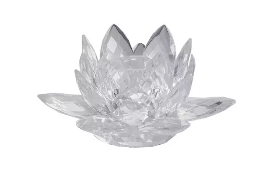 Подсвечник хрустальный в виде цветка