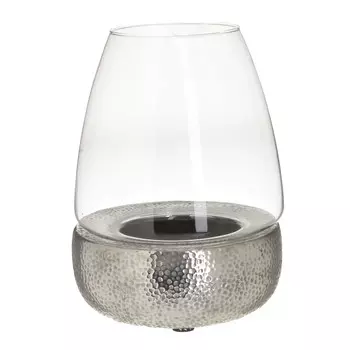 Подсвечник из керамики и стекла