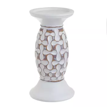 Подсвечник из керамики молочного цвета