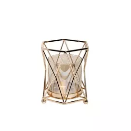 Подсвечник из металла и стекла