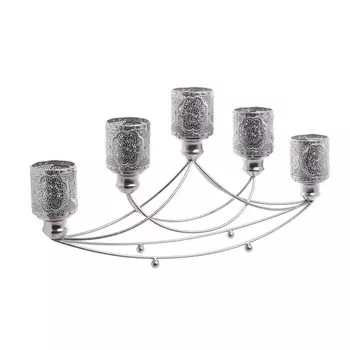 Подсвечник из серебристого металла