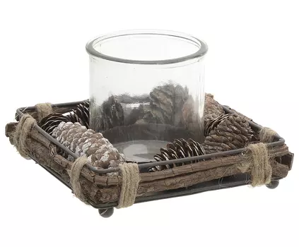 Подсвечник с шишками