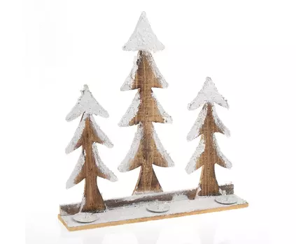 Подсвечник с тремя елочками