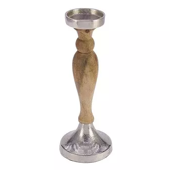 Подсвечник серебристый