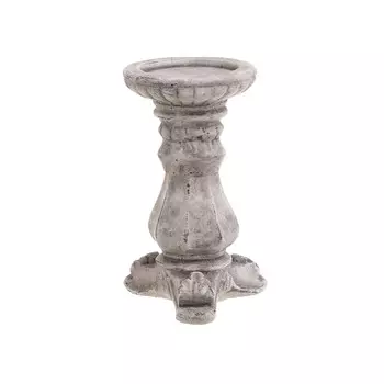 Подсвечник серого цвета из цемента