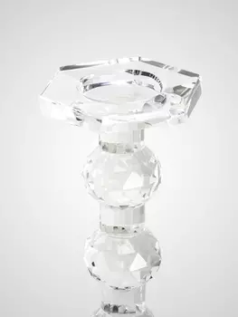 Подсвечники из прозрачного стекла