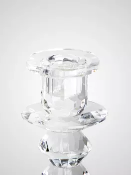 Подсвечники из прозрачного стекла