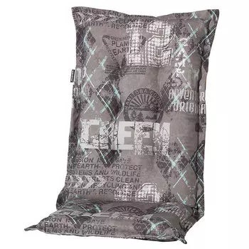 Подушка для кресла со спинкой из хлопка и полиэстера