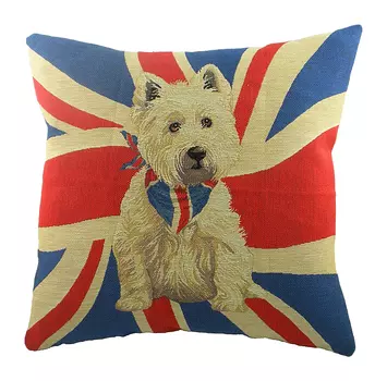 Подушка с принтом Union Jack Westie