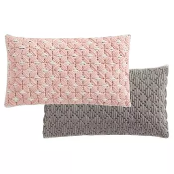 Подушка Silai розово-черного цвета