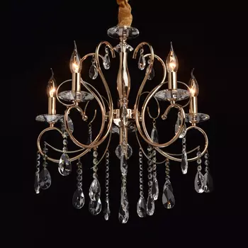 Подвесная люстра адель с хрустальными подвесками