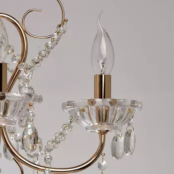 Подвесная люстра адель золотого цвета