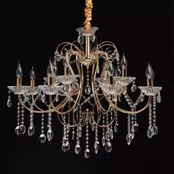 Подвесная люстра адель золотого цвета