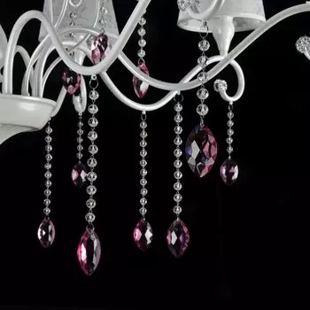 Подвесная люстра Adelaide с абажурами из сатина