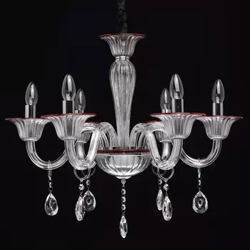 Подвесная люстра элла с хрустальными подвесками