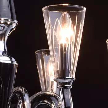 Подвесная люстра элла с плафонами из стекла