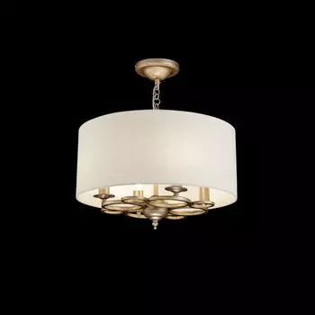Подвесная люстра Anna с кремовым абажуром