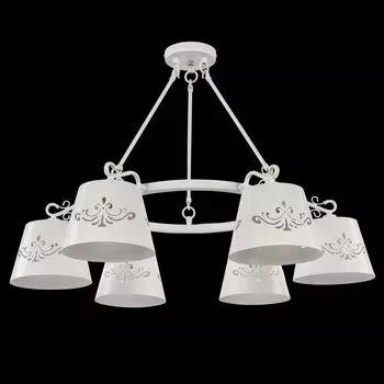 Подвесная люстра Aurora с белыми плафонами