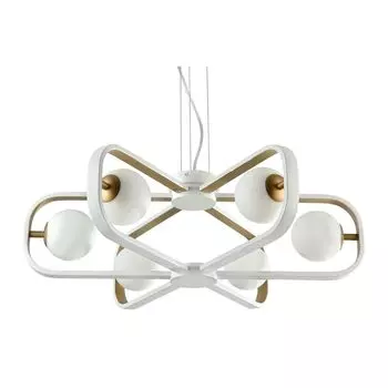 Подвесная люстра Avola с плафонами белого цвета