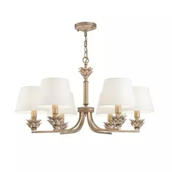 Подвесная люстра Barbara с белыми абажурами