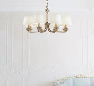 Подвесная люстра Barbara с золотым основанием