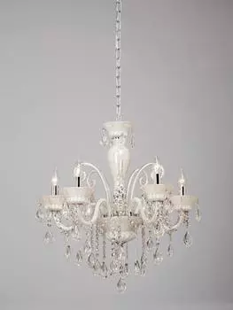 Подвесная люстра бежевого цвета