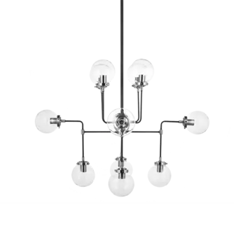 Подвесная люстра Bistro Globe с плафонами из стекла
