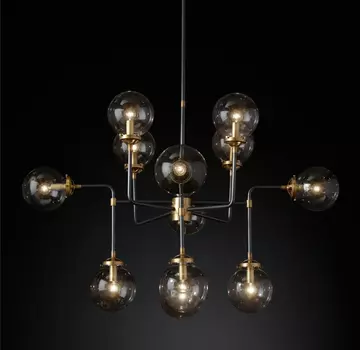 Подвесная люстра Bistro с плафонами из стекла