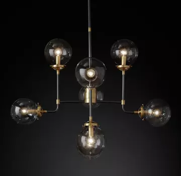 Подвесная люстра Bistro с плафонами из стекла