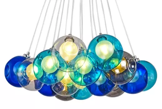 Подвесная люстра Bocci Blue с разноцветными плафонами